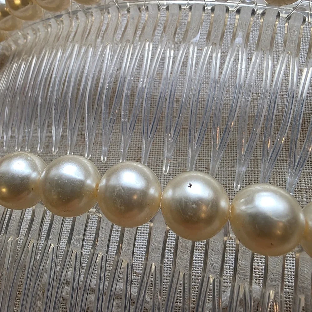 Bridal HOCO Prom Faux Pearl 5